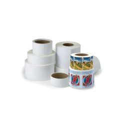 InkJet labels paper HG, coated, white, extra glossy, permanent, (76.2mm x 76.2mm)-ERJGPP076X076Z40