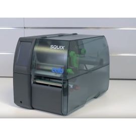 CAB SQUIX 4, 300 dpi, dispenser, LAN, serial, USB, WLAN, LCD touch, Flathead-5977004