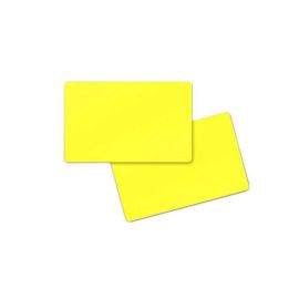 PVC card doppia faccia gialla opaca 86 x 54 x 0,76 mm (500 pezzi)-403030M
