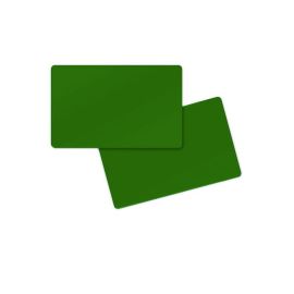 PVC card entrambi i lati verde opaco 86 x 54 x 0,76 mm (500 pezzi)-403028M