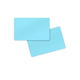 Carta PVC doppia faccia azzurro chiaro 86 x 54 x 0,76 mm (500 pezzi)-403027