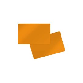 PVC carta doppia faccia arancione 86 x 54 x 0.76 mm (500 pezzi)-400033