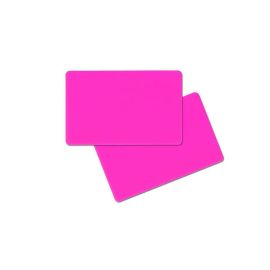 PVC card doppio lato Pink neon 86 x 54 x 0.76 mm (500 pezzi)-403033