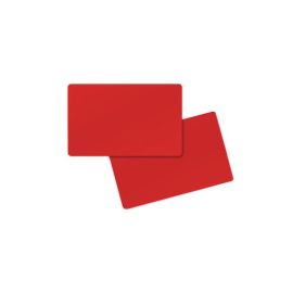 PVC carta rossa opaca su entrambi i lati 86 x 54 x 0,76 mm (500 pezzi)-403025M
