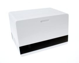 Blank white plastic cards con striscia magnetica & slot perforato (pack di 100)