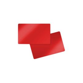 PVC card rossa on both sides 86 x 54 x 0.76 mm (500 pieces)