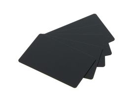 Plastic cards, black-Black PVC Card, 15 mil